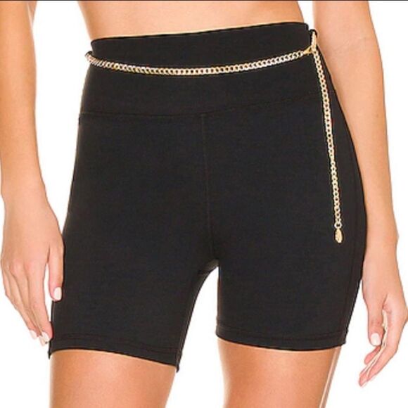 WeWoreWhat Bike Short in Black Slim Fit Sporty Shorts Summer - Picture 2 of 11